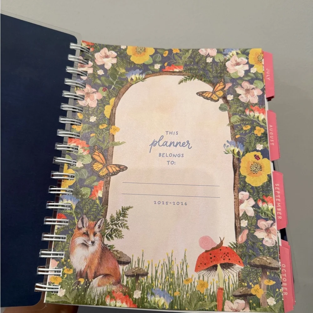 🌼Floral Spiral Planner/Agenda 2025-2026